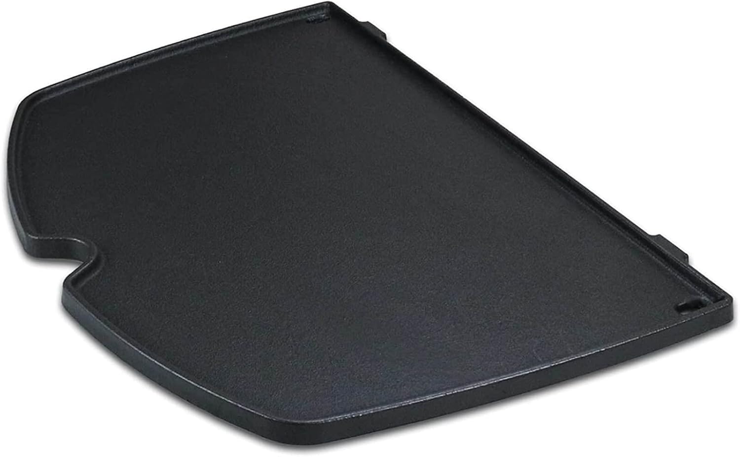 Grisun 6558 Cast Iron Griddle for Weber Q100 Q120 Q140 Q1000 Q1200 Q1400 Series Grill, Matte Cast Iron Cooking Griddle Part Grill Accessories, 12.6 x 8.6 x 0.5 Inches