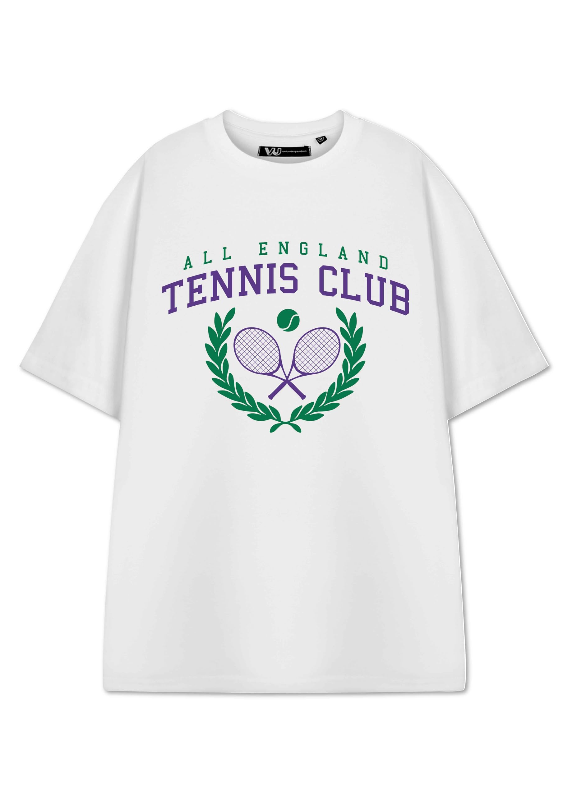 Vanilla Underground Unisex White - Tennis Club Tennis Club White Short Sleeved T-Shirt | Graphic Tee For Tennis Enthusiasts | Sporty Apparel For Men & Women | Stylish Tennis Club Merchandise