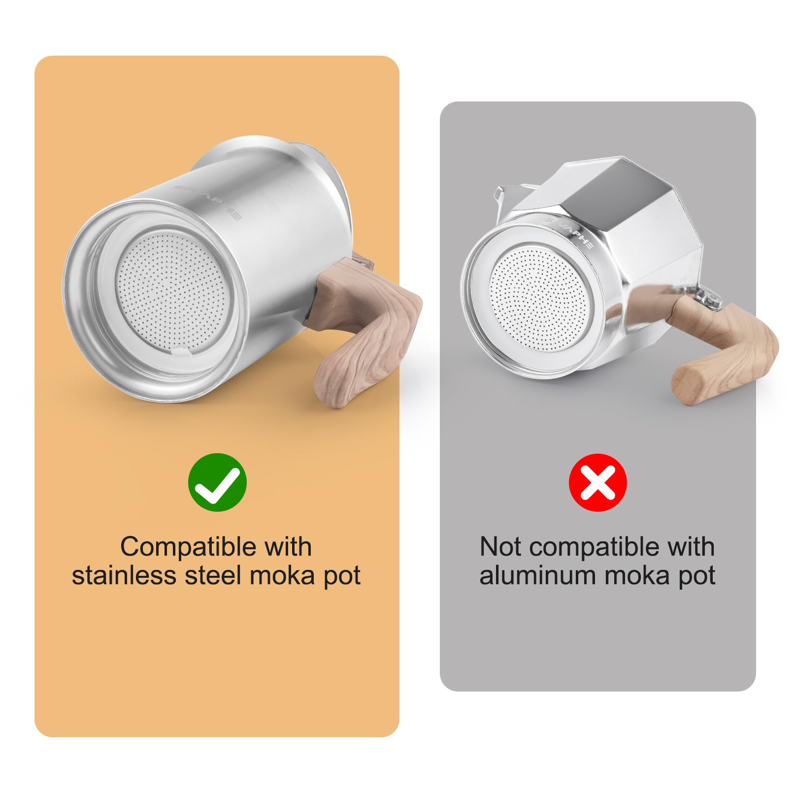 Moka Pot Replacement Parts - Espresso Filters & Seals -3