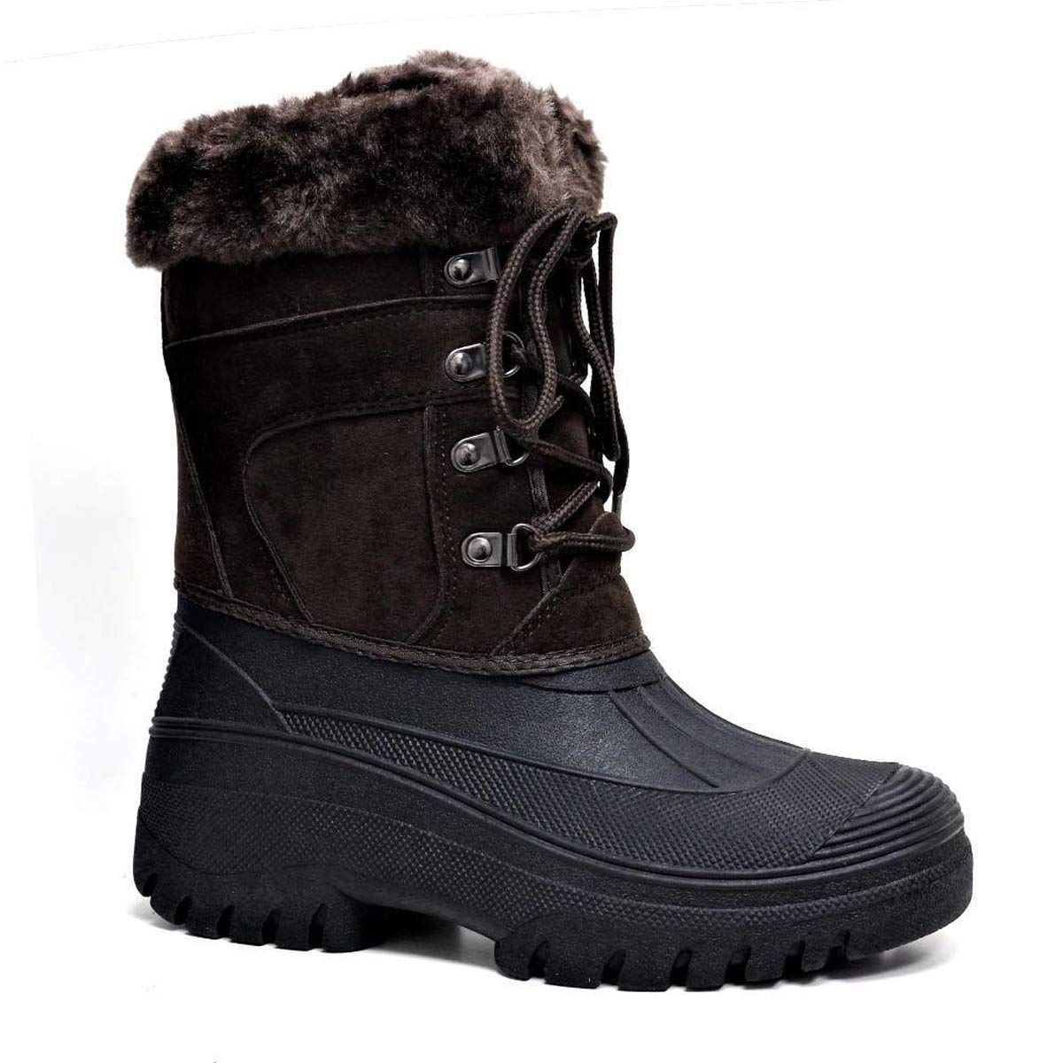LS005 Womens Mukker Stable Yard Winter Snow Lace Up Boots