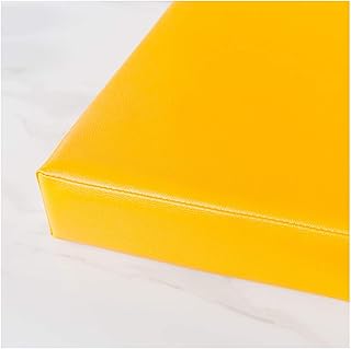 LLGO Cojín De Asiento De Banco Cojín De Banco Cojín Settee Impermeable Antideslizante para Muebles De Silla De Patio para Garden Patio Banco De Césped O Swing-Amarillo 120×35×5cm(47×14×2in)