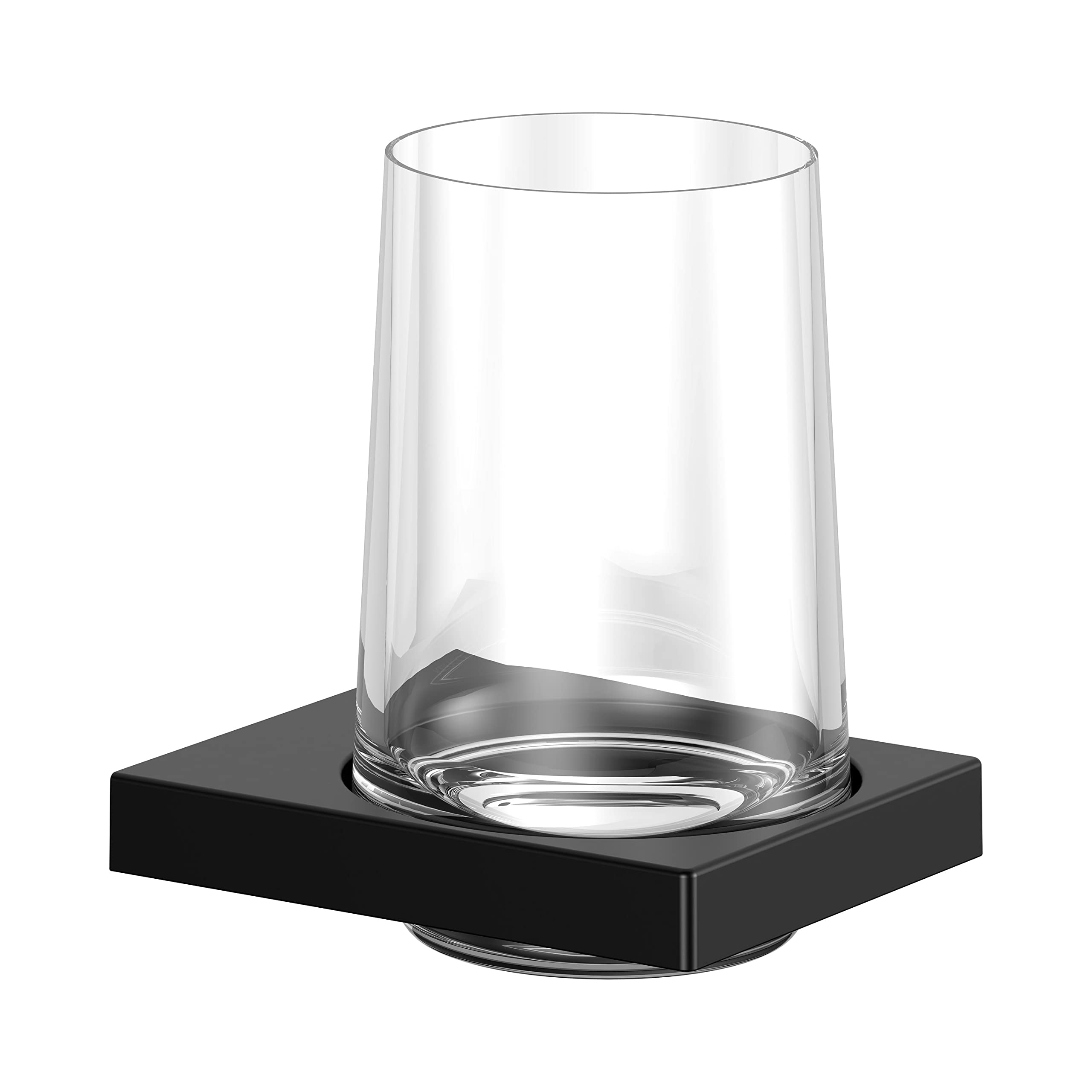 Toiletborstel met Wandhouder Smedbo House Porselein Glas Mat Zwart