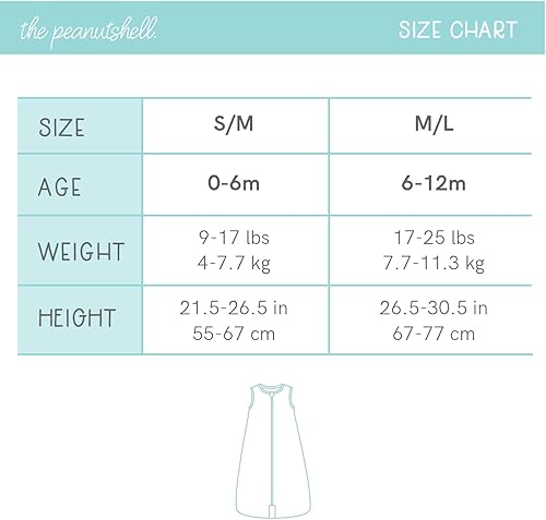 Miniatura 6 de The Peanutshell Saco de dormir para bebés niños o niñas, llama y rayas tribales, tamaños hasta 12 meses (SM)