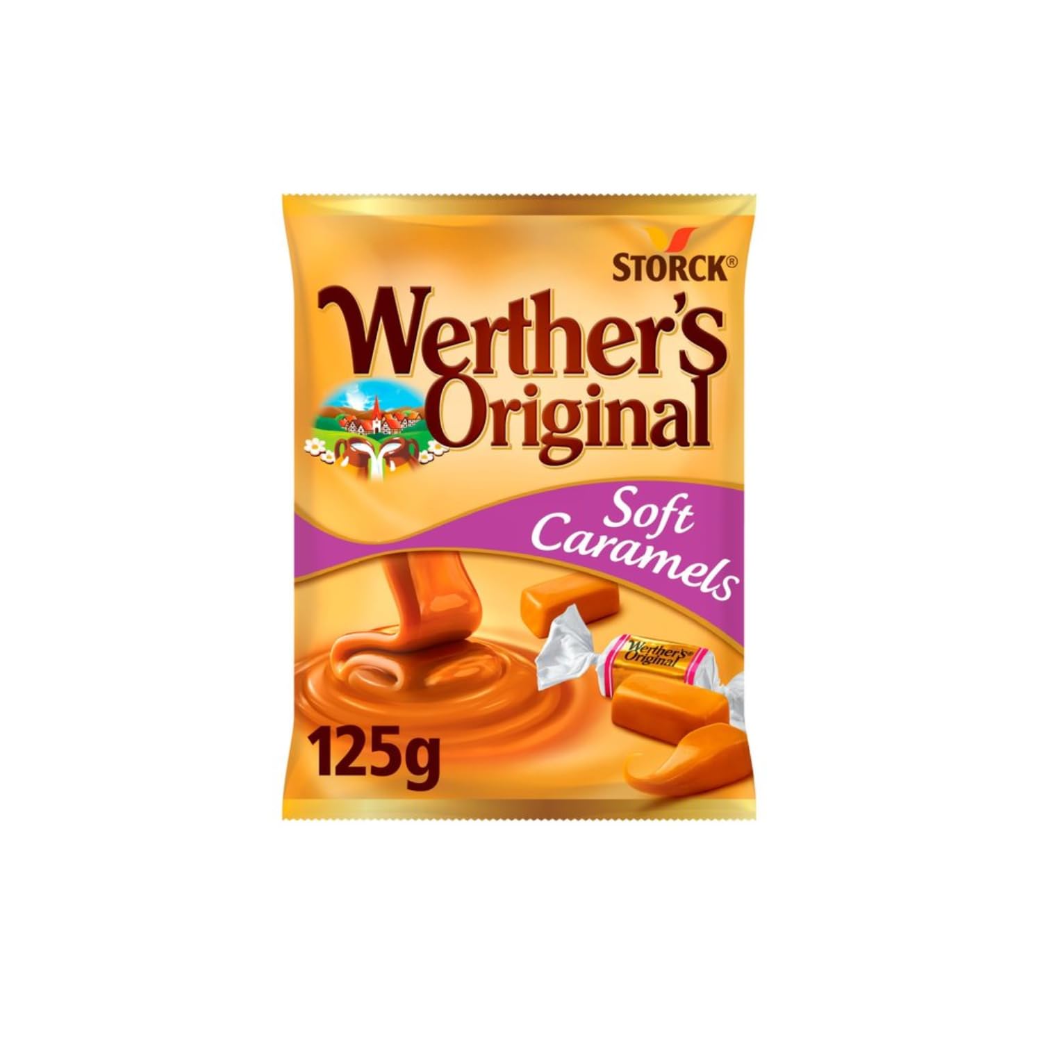 Storck® | Caramelle Morbide Toffee Panna | Caramelle Tradizionali Burro Latte Panna - 5 Sacchetto