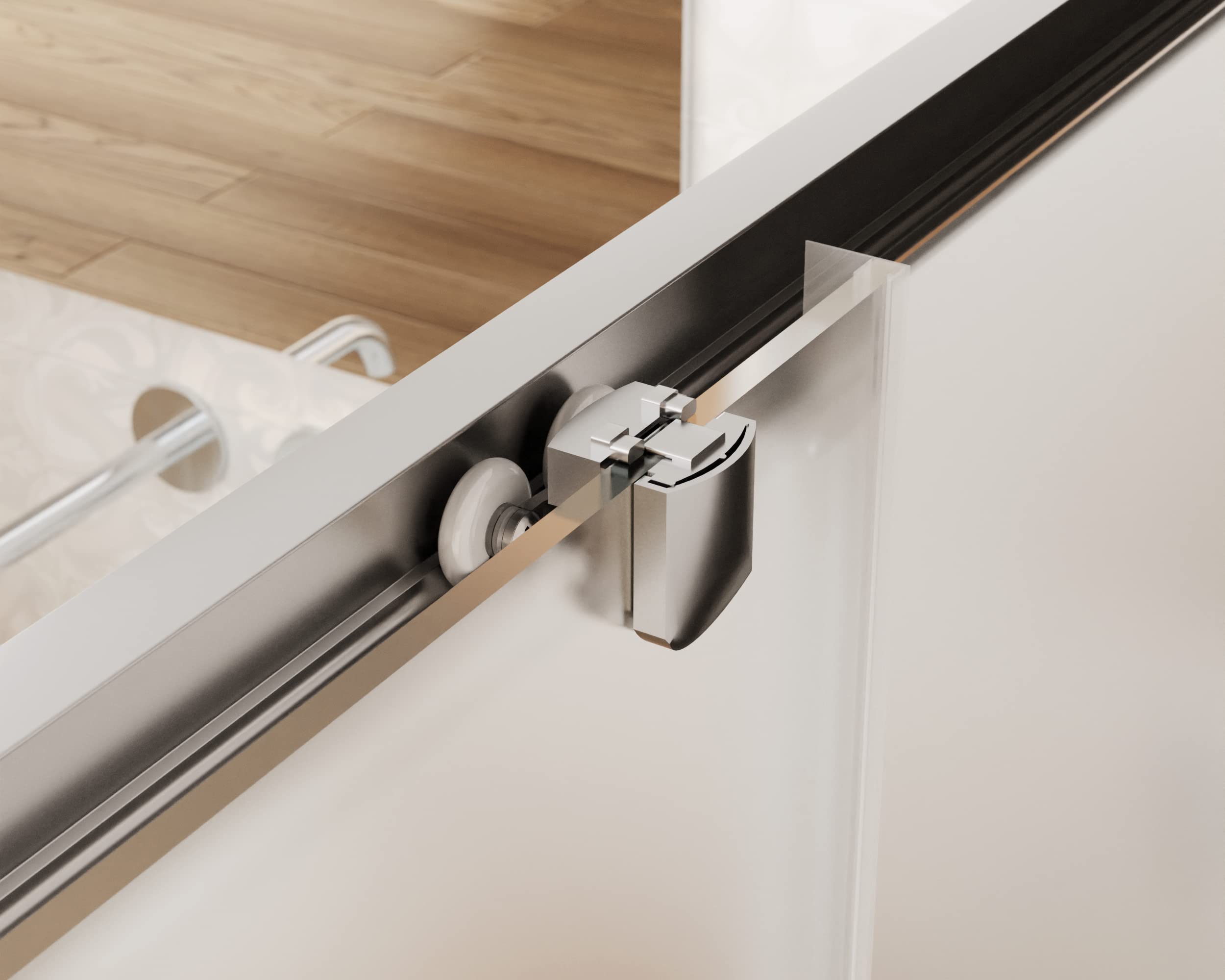 Box Doccia Angolare 70x120cm con Apertura Scorrevole da 120cm e Parete Fissa da 70cm con Vetro Temperato Opaco da 6mm Antinfortunistico con Trattamento Anticalcare Altezza 190cm