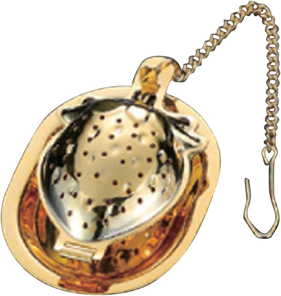 Yamashita Kogei 120063175 Tea Strainer, Strawberry, Gold