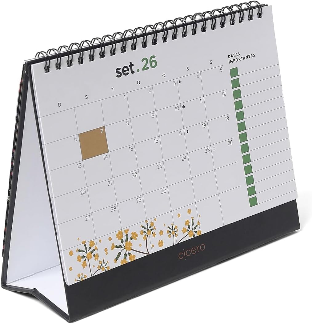 CALENDARIO DE MESA 20X15 CICEROS 2026 JARDIM