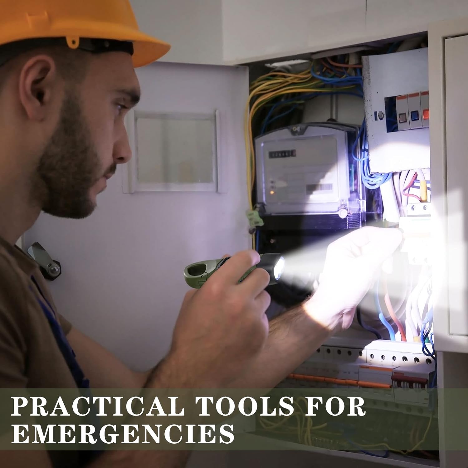 Leelosp 9 Pieces Hand Crank Flashlight Solar Powered Flashlight for Emergencies Dynamo Rechargeable LED Survival Light for Outdoor Sports Hiking Camping (Black,Green,Yellow)