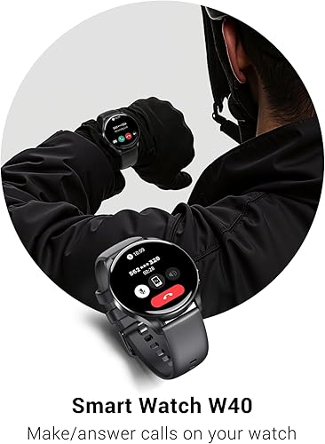 Miniatura 4 de IOWODO Reloj inteligente para mujeres y hombres, pantalla ultra clara AMOLED de 1.43 pulgadas con monitor de frecuencia cardíacasueño, 21 idiomas,