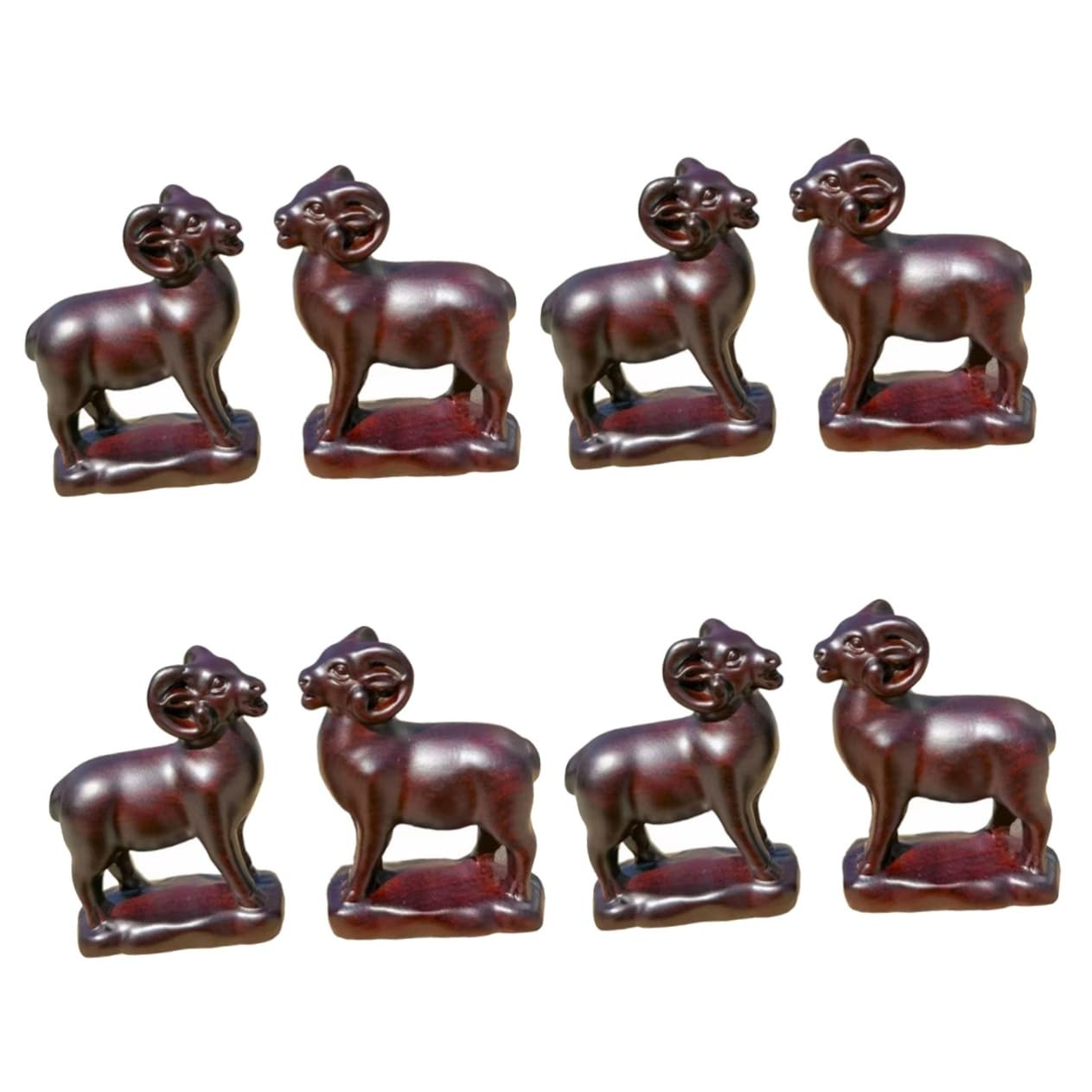Figurine de chèvre decorative VANZACK en lot de 4 ensembles de 2 pieces pour salon