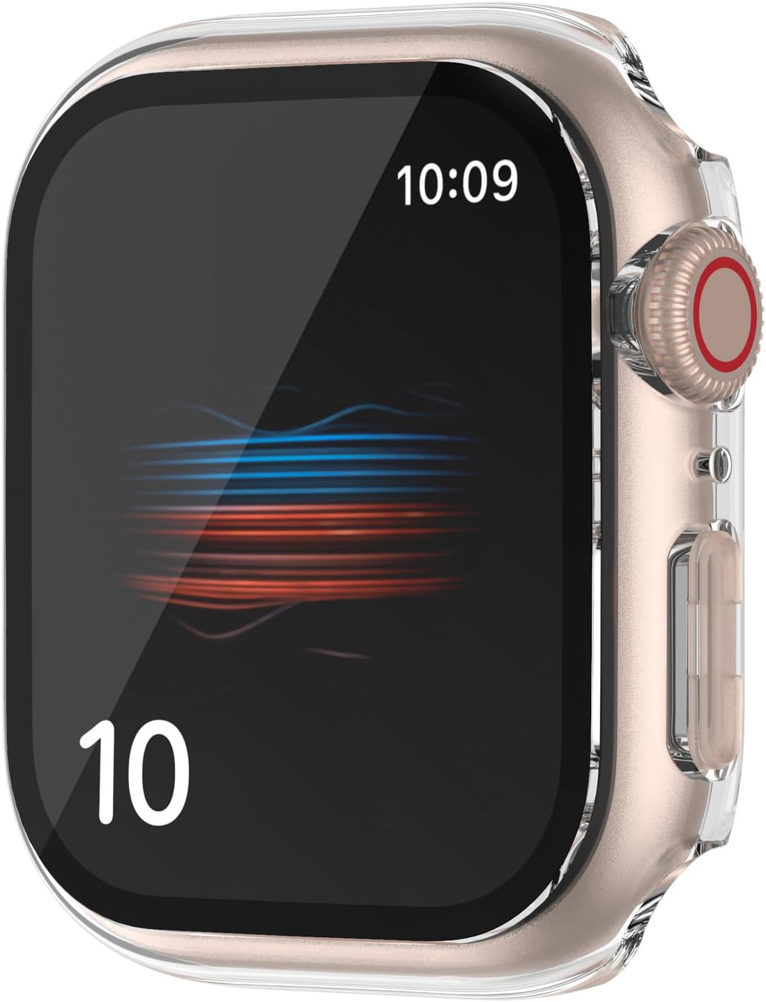 Hard Case for Apple Watch Series 6 5 4 SE 40mm Tempered Glass Screen Protector Case, Full Coverage Ultra-thin Shockproof Bumper Iwatch Cover (Clear, 40mm Series 6 5 4 SE)