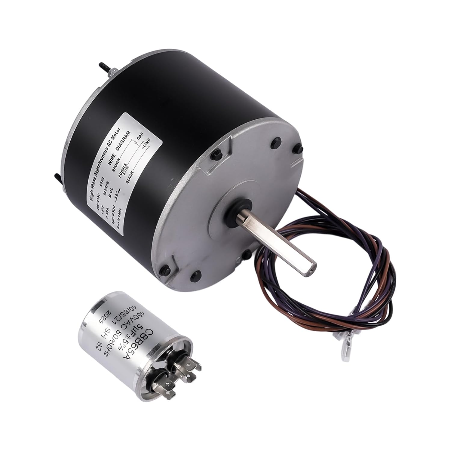 GELUOXI Condenser Fan Motor 1/8 HP 825 RPM 60HZ Replacement for Trane Carrier MOT18688 MOT12215