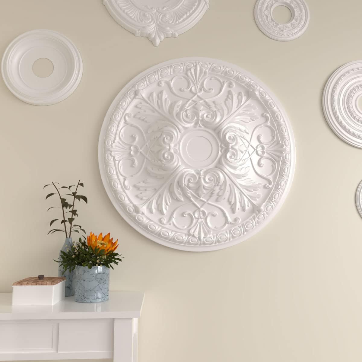 32 3/8"OD x 3 1/2"P Tristan Ceiling Medallion (Fits Canopies up to 6 1/4")
