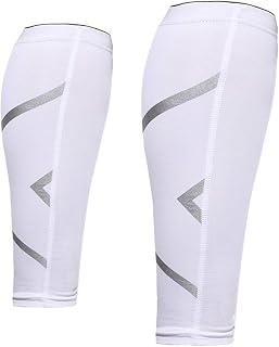 2 Pcs Compression Calf Sleeve Leg Compression Socks Pain Relief Guard for Basketball Football Outdoor Sports