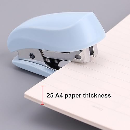 Miniatura 4 de WIWUE GUO Engrapadora, engrapadora con grapas, removedor de grapas, grapadoras para escritorio, mini grapadora, grapas estándar, grapadora pequeña,