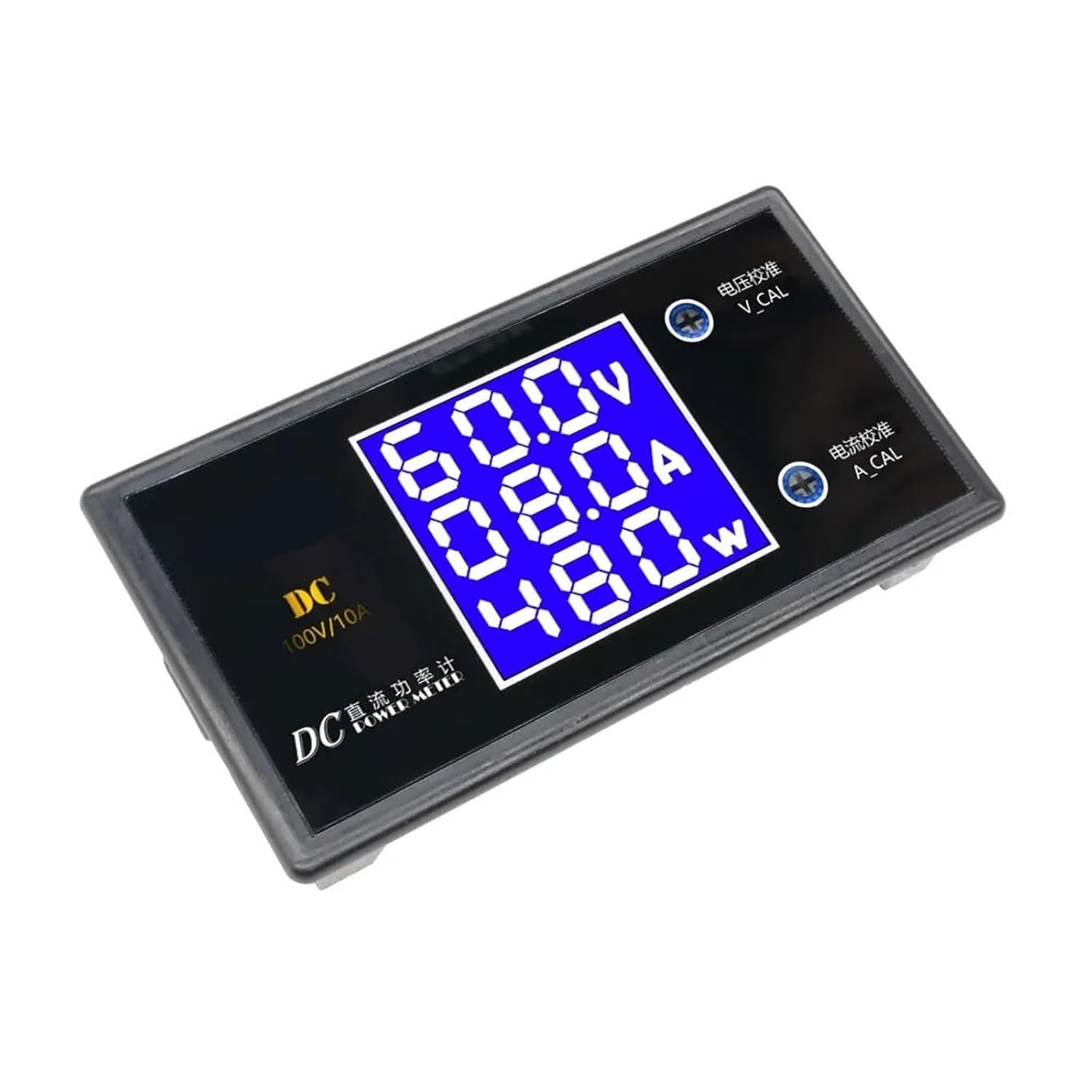 LCD Digital Voltmeter Ammeter Wattmeter Voltage Current Power Meter Volt Detector Tester Monitor DC 0 To 100V 10A 1000W 1Pcs