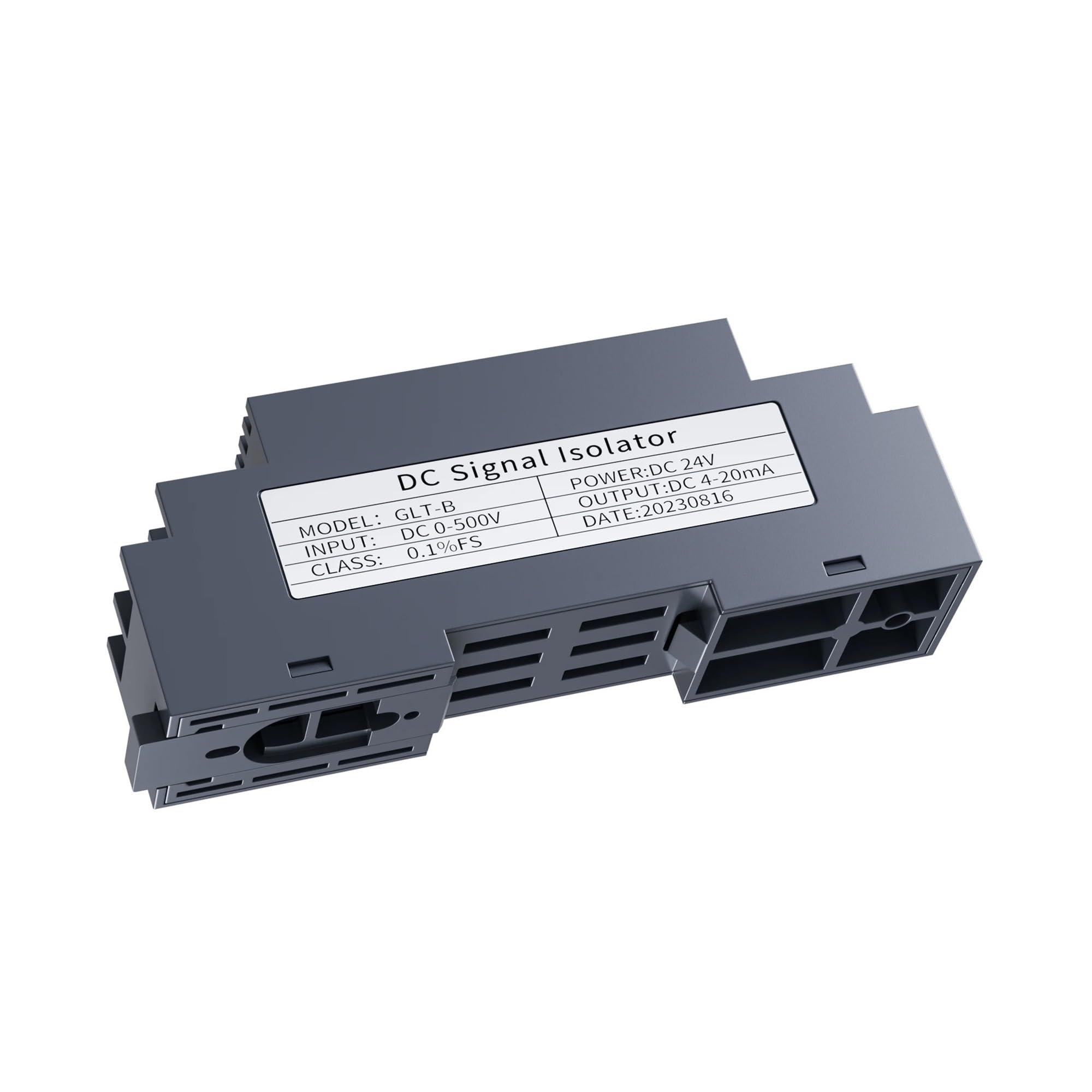 Convertisseur de signal de tension et courant CC 0-48V à 4-20mA isolateur rail DIN