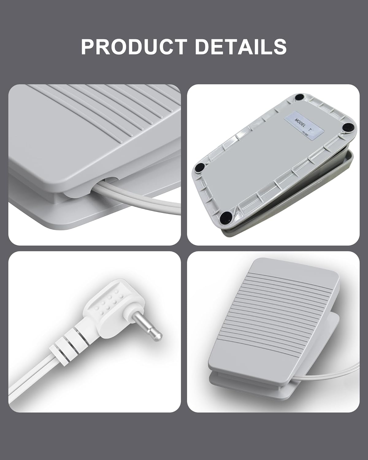 Foot Pedal for Brother/Babylock Sewing Machine CE5000PRW CE5500 Foot Controller Pedal SE600 CS6000I with Cord Control FC-322 XC8816021 Brother Sewing Machine Pedal