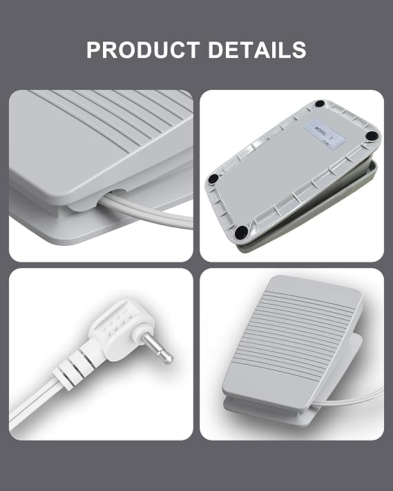 Foot Pedal for Brother/Babylock Sewing Machine CE5000PRW CE5500 Foot Controller Pedal SE600 CS6000I with Cord Control FC-322 XC8816021 Brother Sewing Machine Pedal