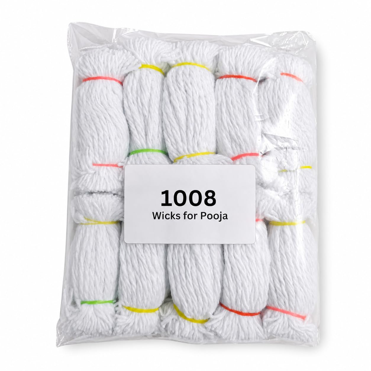 1008 Pooja Wicks Diya batti 3 ply Twisted Cotton Thread (1 Pack of 1008 Wicks) | Karthik maasa Vathulu | Karthigai Deepa thiri | Pooja White Vattulu-image-12