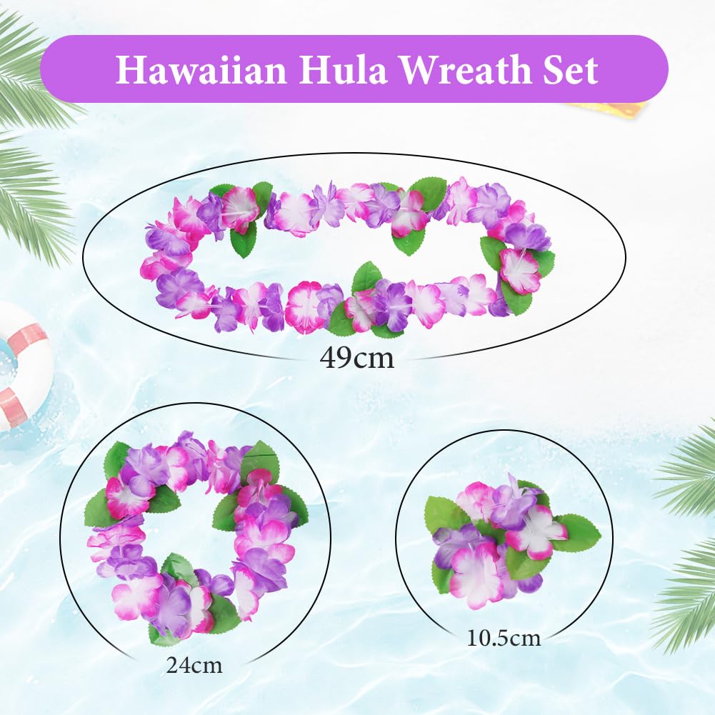 Aomig Hawaiian Garlands Hawaiian Leis Set - Image 2
