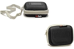 Navitech Black Water Resistant Hard Wireless Earphone Case Cover Compatible with Actionpie Headphones