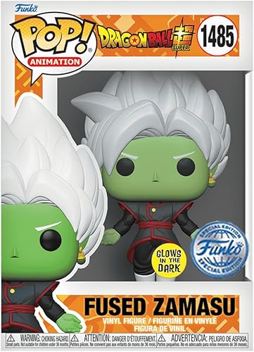 Funko Pop! Dragonball Super Fused Zamasu (brilla en la oscuridad) Figura de vinilo #1485 Edición especial Coleccionables exclusivos