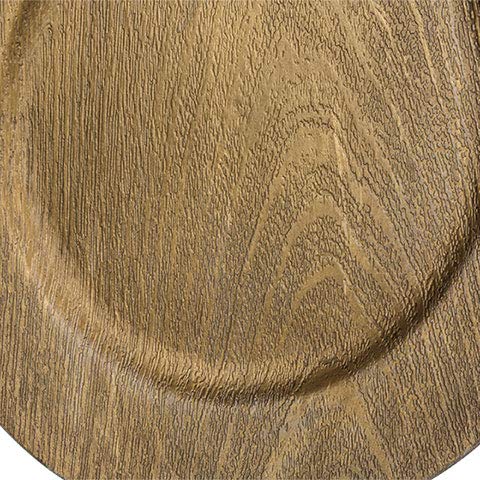 Faux Wood Charger Plates In Grey Or Gold Set Of 4 #TOP1
