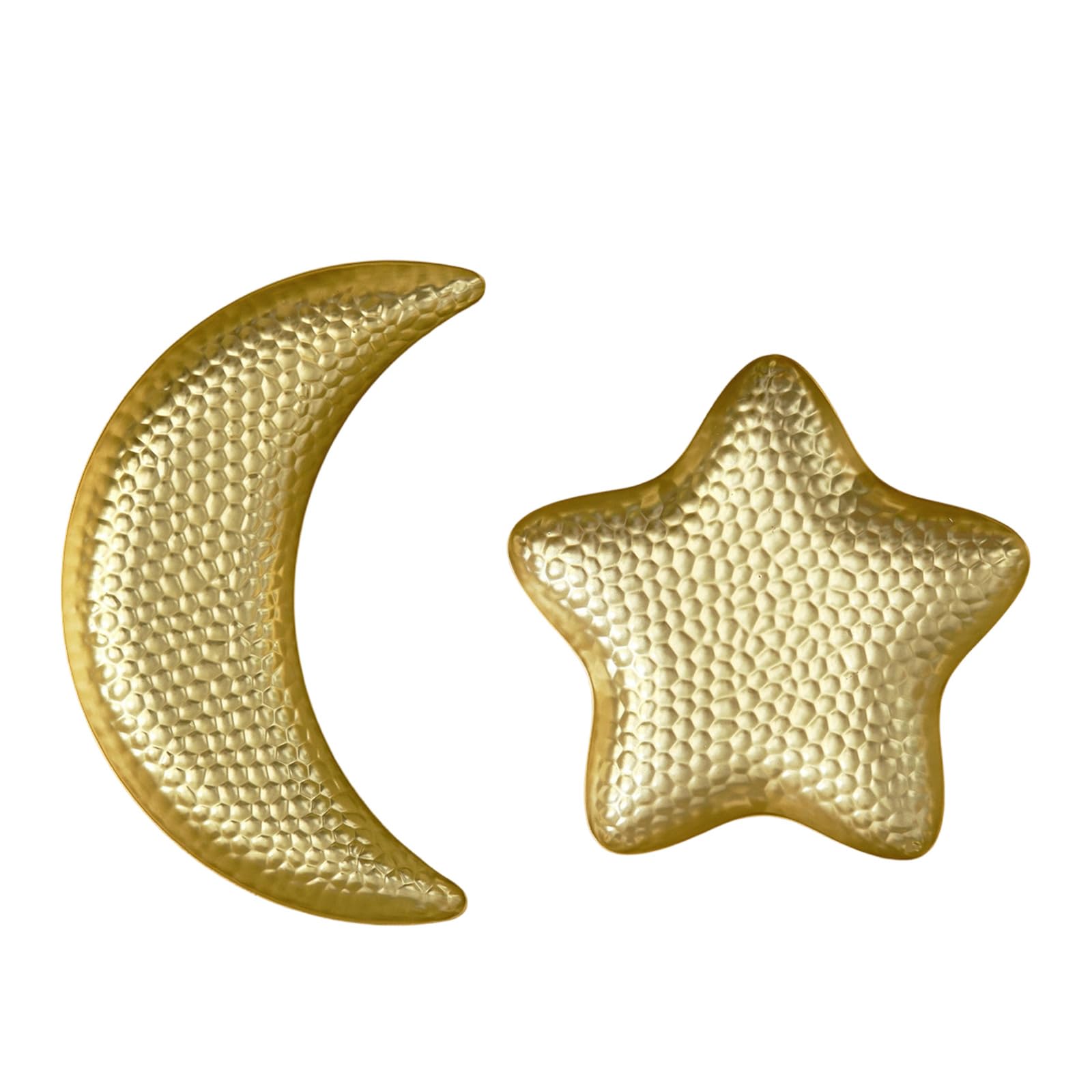 ZEPFJHE Ramadans Serving Tray Eid Mubaraks Moons Stars Platter Islams Muslims Party Food Serving Ramadans Decorations Gift Eid Mubaraks Moons Stars Shape Dessert