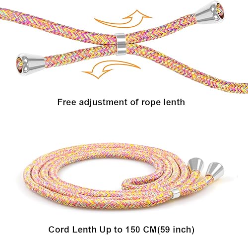 Miniatura 4 de YESPURE Funda para iPhone 11 con cuello transparente para colgar y colgar en el hombro, cubierta de teléfono cruzada, para mujeres y niñas, funda