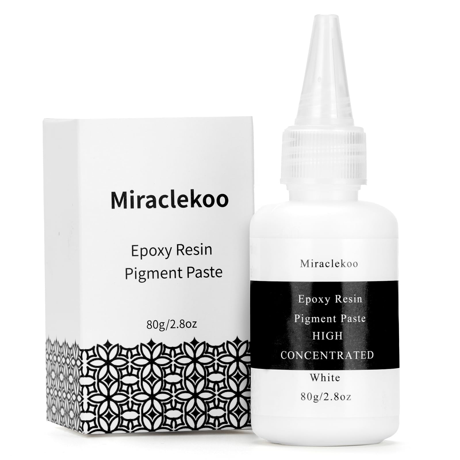 High Concentrated White Epoxy Resin Pigment Paste 2.8oz,Opaque White Epoxy Dye Colorant for Art,Ocean Waves