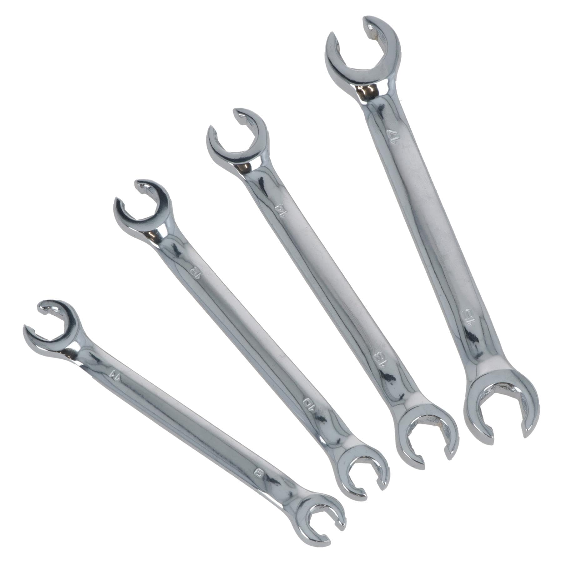 Ab Tools Metric 6Pt Open Ended Flare Nut Wrench Spanner Set 9 – 17Mm Brake Pipe 4Pc