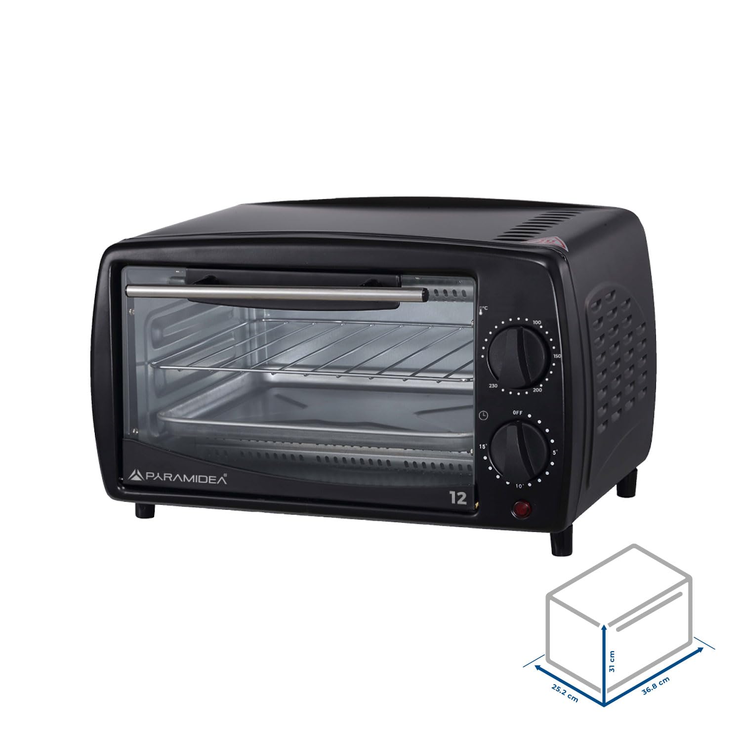 Forno Elettrico PYRAMIDEA 12 Litri 650 Watt Timer Bianco