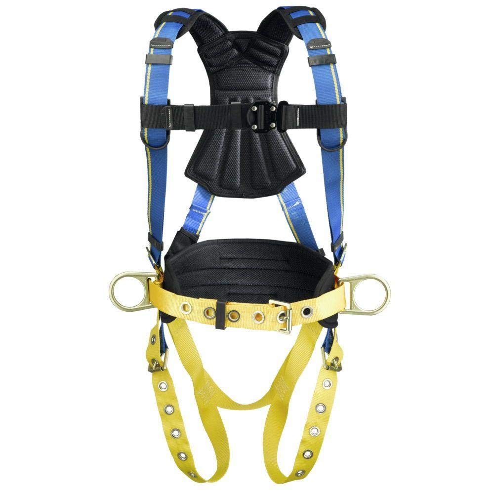 Werner H132102 Blue Armor 2000 Construction (3 D Rings) Harness Tongue Buckle Legs (M/L), 1per Pack