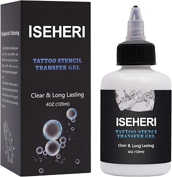 Tattoo Transfer Gel 4oz Stencil Cream - Fast & Clear Long Lasting Solution for Tattoo Artists - Supplies