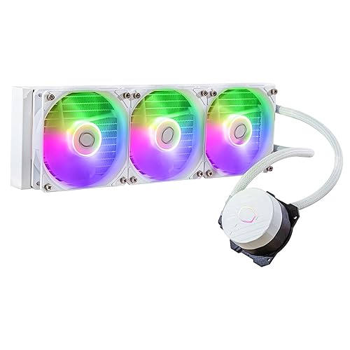 Miniatura 2 de MASTERLIQUID 360L CORE ARGB AIO - Enfriador líquido de CPU, sistema de refrigeración por agua, 3 ventiladores ARGB de 4.724 in, radiador de 14.173