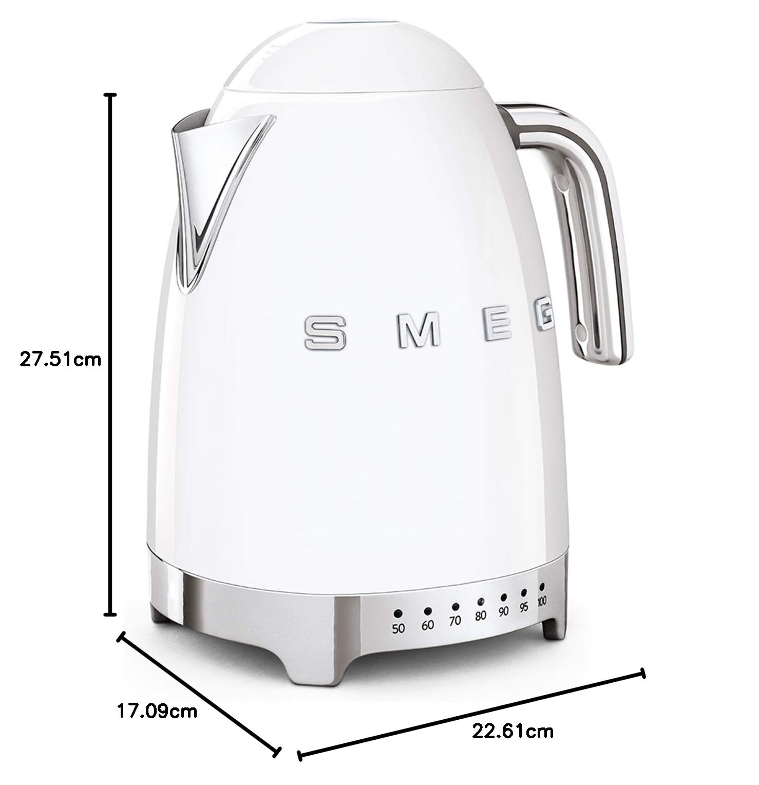 Smeg KLF04WHEU czajnik elektryczny z regulacją temperatury KLF04WHEU-biały, biały