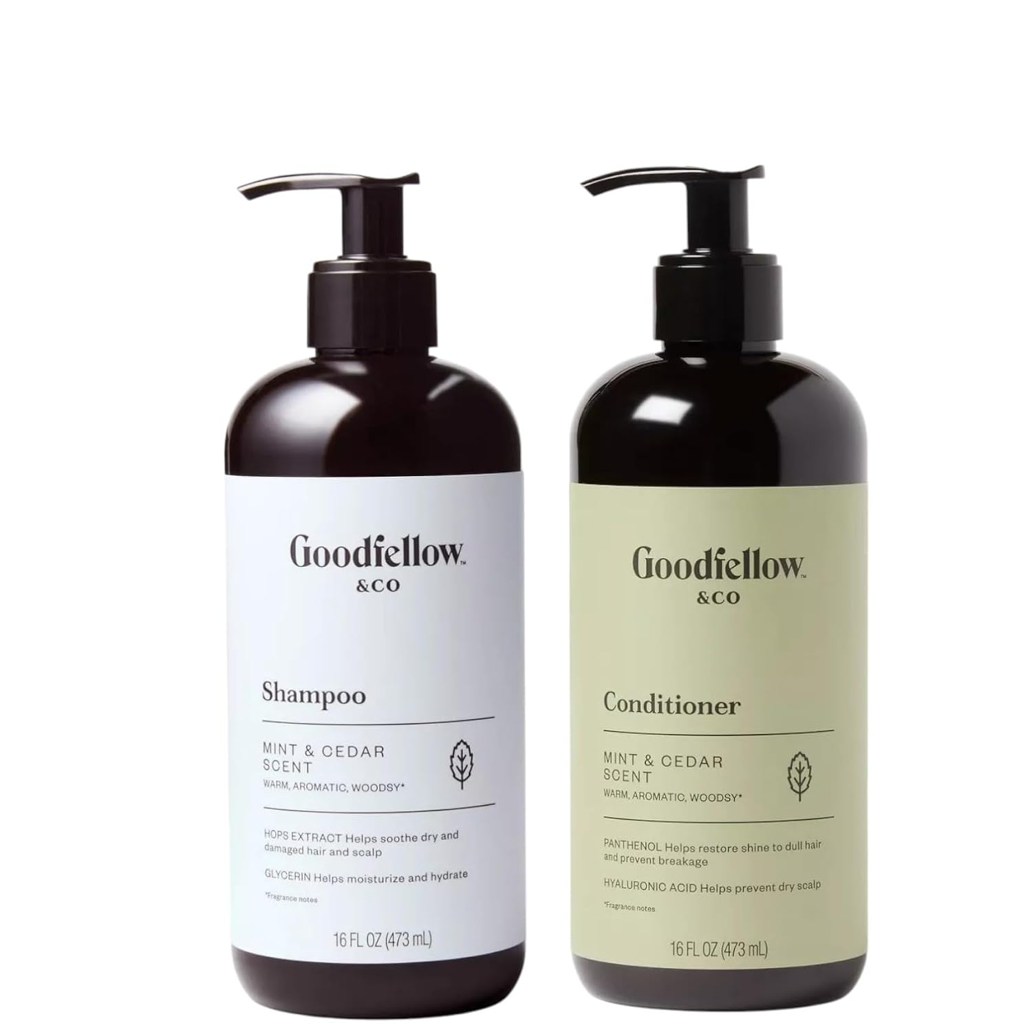 Generic Goodfellow & Co Moroccan Mint & Cedar Shampoo and Conditioner Set, 16 fl oz Bottle