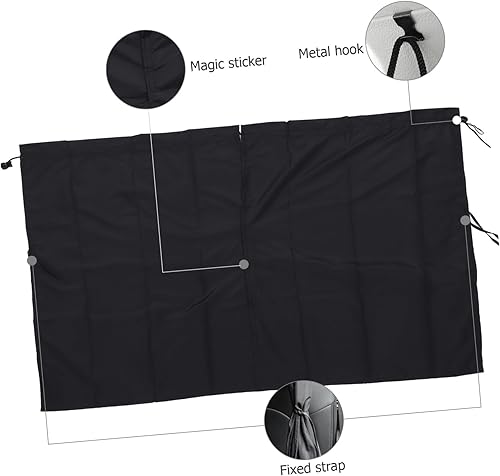 Miniatura 6 de Cortina de privacidad para coche, camping, cubierta de ventana para automóvil, parasol para ventana de puerta de automóvil, cubierta opaca para