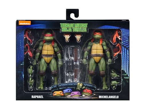 Teenage Mutant Ninja Turtles Tmnt 1990 Movie 7" 2-Pack Figure Collection By Neca (Raphael & Michelangelo) #TOP19