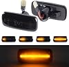 POPMOTORZ LED Dynamic Side Indicator 2Pcs LED Side Marker SMD 2835 LED Chip Turn Signal Light Error Free Smoke For Jeep CommanderCompassPatriotLiberty Chrysler 200300 Dodge ChargeAvengerCaliber
