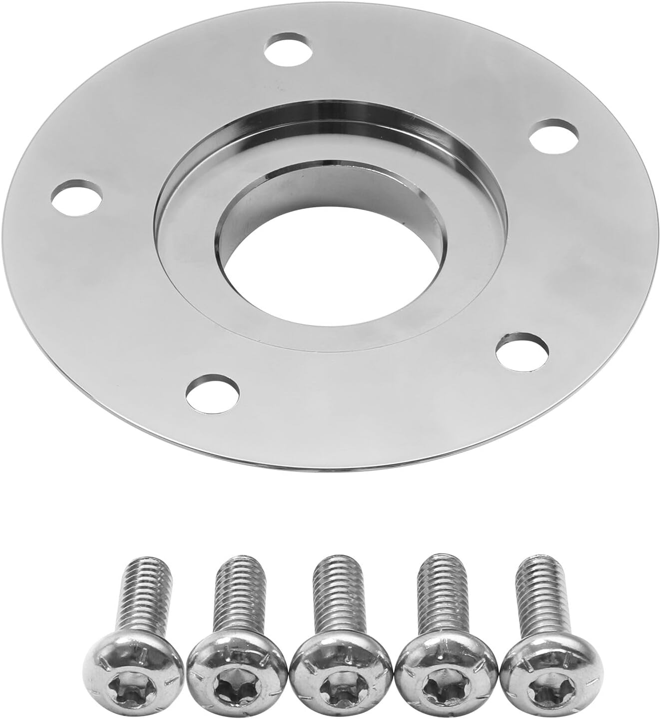 TCMT Chrome Dual Disc Wheel Hub Cap Cover Fit For Harley Touring Road King Road Street Electra Glide Non ABS 2008-2023