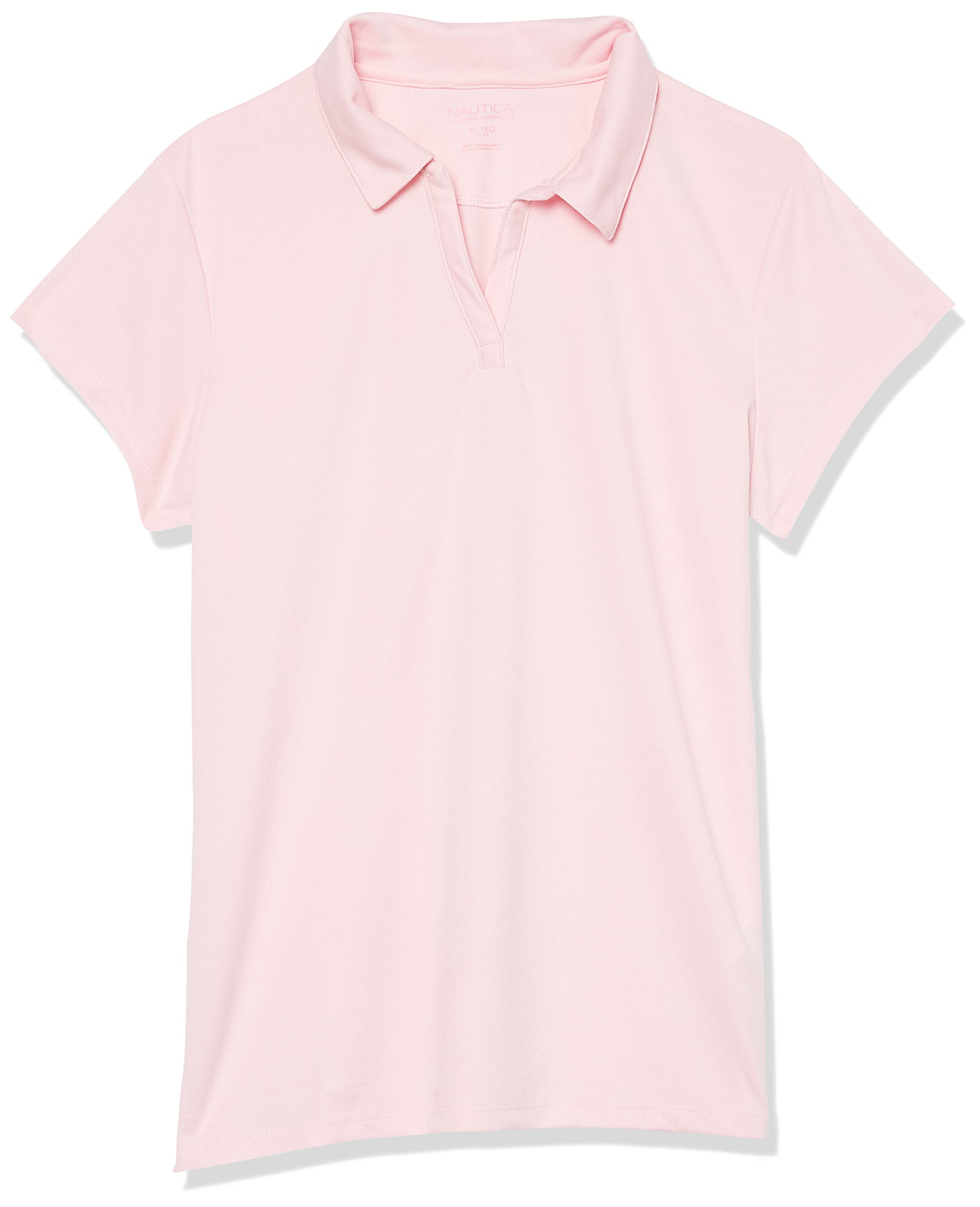 Nautica Girls' Short Sleeve Performance Polo