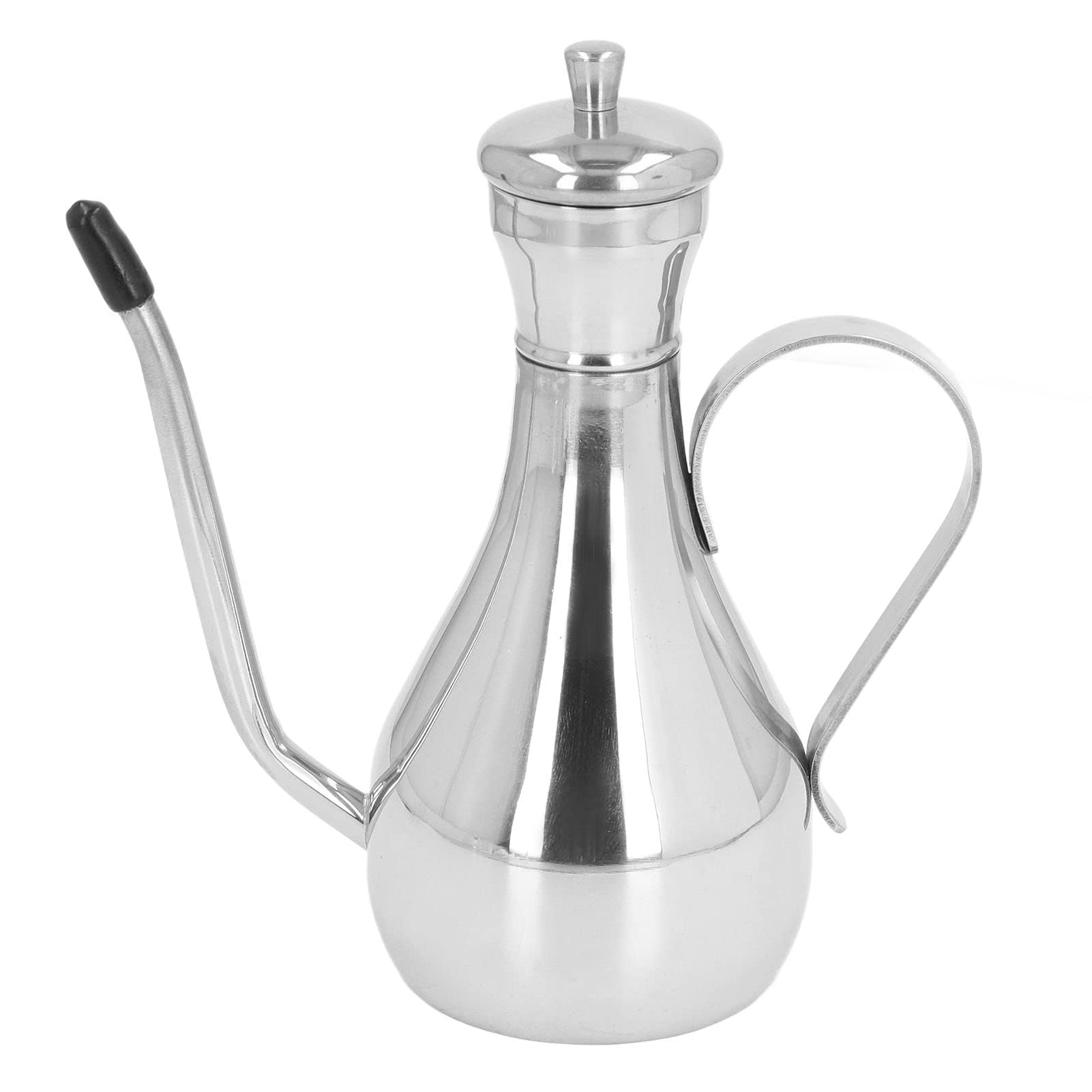 Botella de aceite de acero inoxidable 304 de acero inoxidable, dispensador de aceite de acero inoxidable, dispensador de aceite a prueba de fugas, decantador de aceite de oliva sin goteo, vinagre para