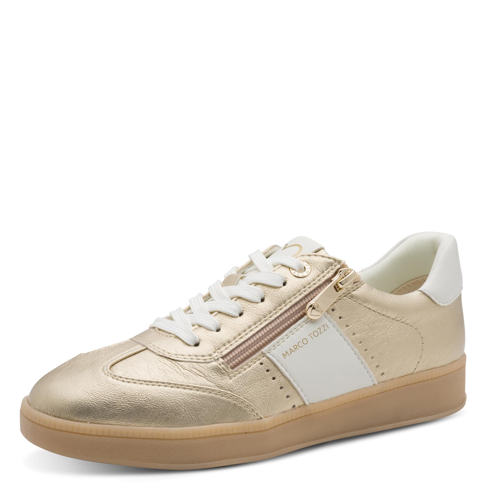 MARCO TOZZI Sneaker 2-23736-46, Zapatillas Mujer, Lt Gold, 39 EU