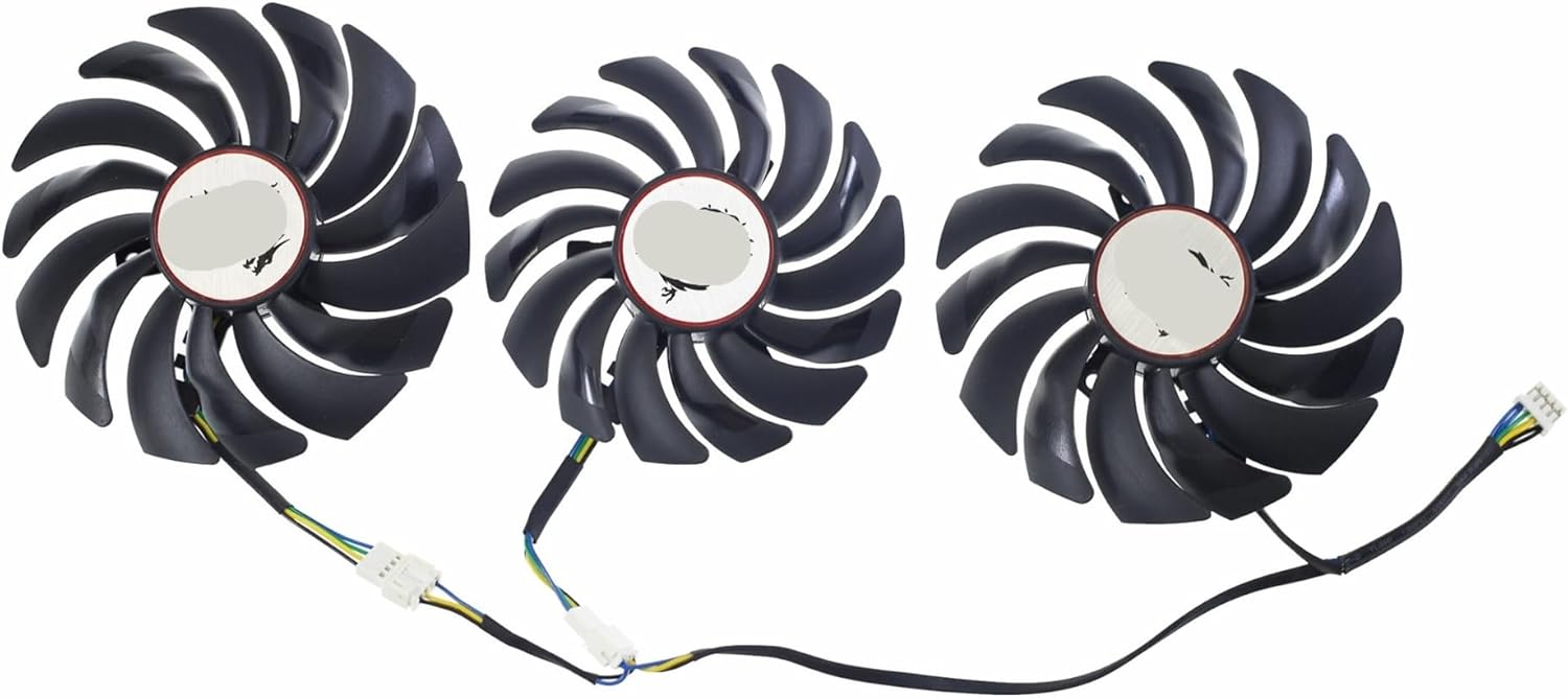 Compatible for MSI，Compatible for GEFORCE，GTX 1080 Ti Gaming X Trio Graphics Card Cooling Fans PLD10010B12HH PLD09210B12HH 4Pin Graphics Card Fan(3PCS-Set)
