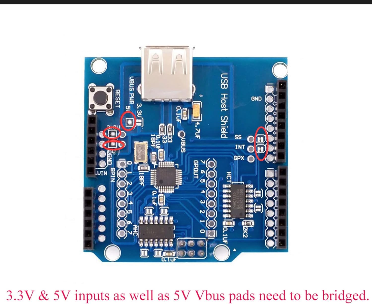 USB Host Shield 2.0 For Arduino For UNO MEGA ADK Compatible For Android Adk Diy Electronic Module Board I.1407281435 - Foto 5