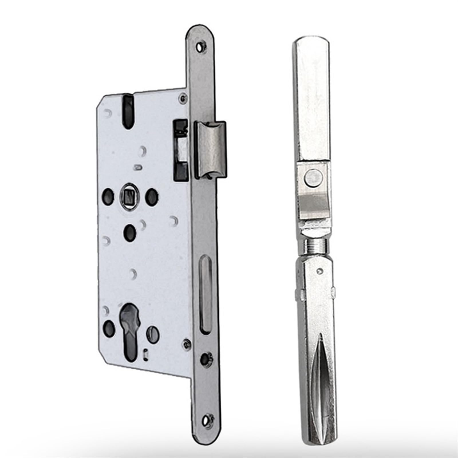 Tige carrée 8x8 mm pour poignée et serrure de porte en acier 100mm