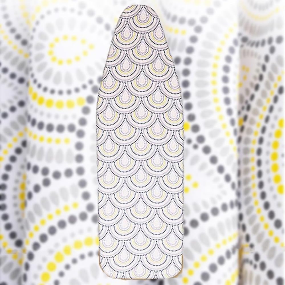 KFGISD, 15x48 Inch And Pad,Adjustable Fastener, Protective Scorch Mesh Cloth ,Ironing Board Covers(Peacock,13x38 inch(33x97 cm))