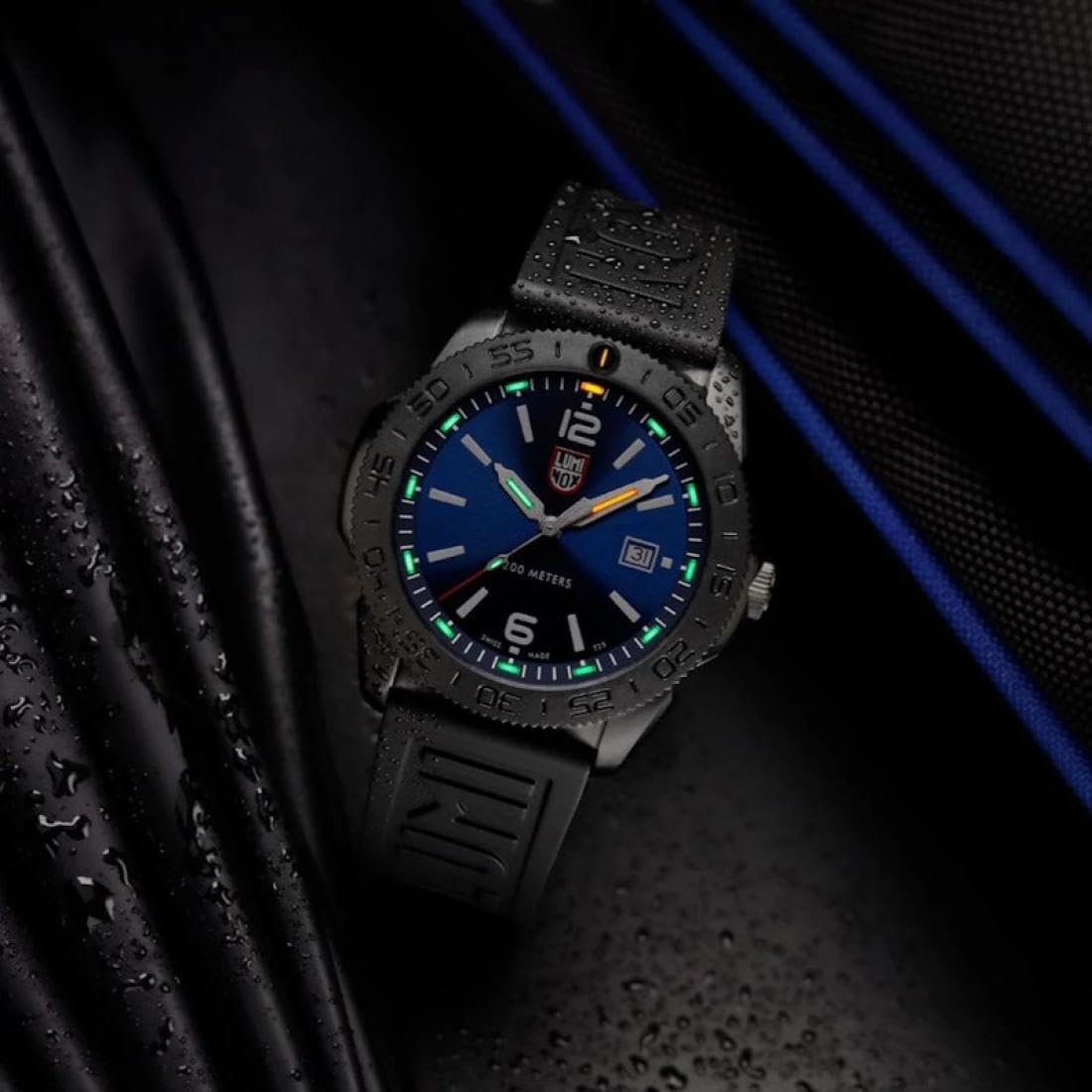 Luminox Reloj de Buceo para Hombre Cuarzo Pacific Diver Negro/Azul XS.3123.B